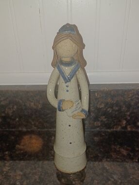Vintage Adia Studio Pottery Figurine by G. Courvoie – Quebec Canada Art Doll 11.